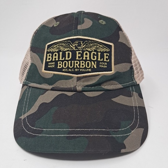Infinity Raine Other - Bald Eagle Bourbon Hat Cap Snap Back Camouflage Mesh Trucker Patch One Size Camo